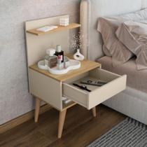 Mesa de cabeceira Connecticut cinamomo/off white