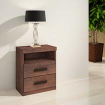 Mesa de Cabeceira Criado Compacto Quarto Cama Café