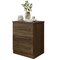 Mesa de Cabeceira Criado MDP 3 Gavetas Mesa de Cabeceira Criado MDP 3 Gavetas