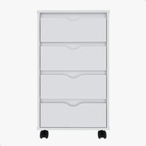 Mesa de Cabeceira Criado Moderno Funcional Com 4 Gavetas e Rodinhas Mesa de Cabeceira Criado Moderno Funcional Com 4 Gavetas e Rodinhas