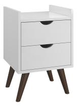 Mesa De Cabeceira Criado para Quarto Cama Casal 2 Gavetas Juma