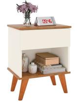 Mesa De Cabeceira Criado Retrô Com Gaveta E Nicho Duda Mesa De Cabeceira Criado Retrô Com Gaveta E Nicho Duda