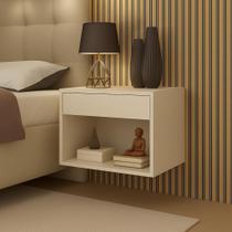 mesa de cabeceira criado suspenso de parede com 1 gaveta e nicho varias cores mesa de cabeceira criado suspenso de parede com 1 gaveta e nicho varias cores