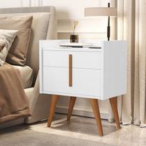 Mesa de Cabeceira DAVI 1188 cor Branco - Comprar Moveis em Casa