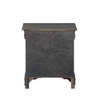 Mesa de cabeceira de madeira Benzara cinza 53x38x61 cm 2 gavetas Mesa de cabeceira de madeira Benzara cinza 53x38x61 cm 2 gavetas