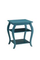 Mesa de cabeceira de madeira Casafoyer Becci Teal Rustic Style Mesa de cabeceira de madeira Casafoyer Becci Teal Rustic Style