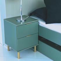 Mesa de Cabeceira Ditália 2 Gavetas DM-125 Verde Oliva Mesa de Cabeceira Ditália 2 Gavetas DM-125 Verde Oliva