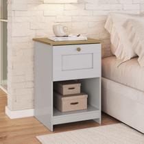Mesa de Cabeceira Dormitório 1 Gaveta Americano