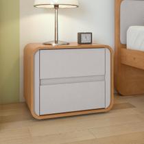 Mesa De Cabeceira Easy Like Amendoa Clean/Off White - Móveis Lopas Mesa De Cabeceira Easy Like Amendoa Clean/Off White - Móveis Lopas