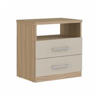 Mesa de Cabeceira Édez Nile, 2 Gavetas, Cedro e Siena