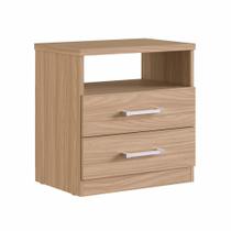 Mesa de Cabeceira Édez Nile, 2 Gavetas, Cedro