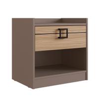 Mesa de Cabeceira Édez Olive, Cedro e Fendi