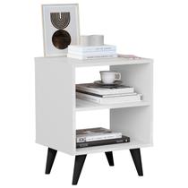 Mesa de Cabeceira Encanto Retrô Com Nichos Mesa de Cabeceira Encanto Retrô Com Nichos