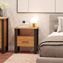 Mesa de Cabeceira Estilo Industrial 100% MDF