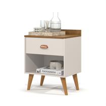 Mesa De Cabeceira Estilo Retrô Pés Palito Pérola New - Várias Cores
