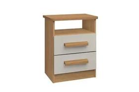 Mesa de Cabeceira Firenze 2 Gavetas com Nicho D Doro D Doro