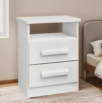 Mesa de Cabeceira Firenze Branco - D Doro Móveis Mesa de Cabeceira Firenze Branco - D Doro Móveis