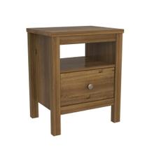 Mesa de Cabeceira Flat Artemobili 1 Gaveta 45 cm Cor Garapa