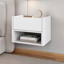 Mesa de Cabeceira Florença 1 Gaveta Branco - Casa D