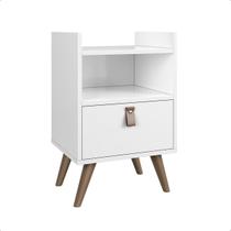 Mesa de Cabeceira Flow Retro com Gaveta