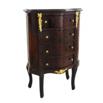 Mesa de Cabeceira Frances Apliques Bronze Luxo Mesa de Cabeceira Frances Apliques Bronze Luxo