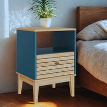 Mesa de Cabeceira Frisada 1 Gaveta MB1041 Movelbento Mesa de Cabeceira Frisada 1 Gaveta MB1041 Movelbento