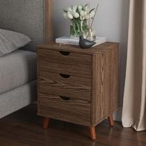 Mesa de Cabeceira Grécia Plus 3 Gavetas Canela