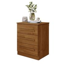 Mesa de Cabeceira Império 3 Gavetas Benetil Cinamomo Mesa de Cabeceira Império 3 Gavetas Benetil Cinamomo
