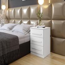 Mesa De Cabeceira Império Branco Benetil Móveis Mesa De Cabeceira Império Branco Benetil Móveis