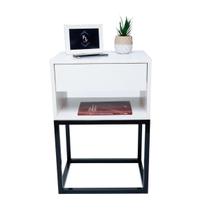 Mesa De Cabeceira Industrial 40cm Base Preta Enviamos Montado Mesa De Cabeceira Industrial 40cm Base Preta Enviamos Montado