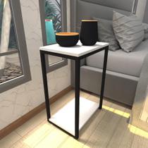 Mesa de cabeceira industrial branca off white canto quarto cabeceira mesinha cabeçeira cabiceira Mesa de cabeceira industrial branca off white canto quarto cabeceira mesinha cabeçeira cabiceira