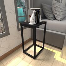 Mesa de cabeceira industrial preta mdf canto quarto mesas de cabeceira mesinha cabeçeira cabiceira