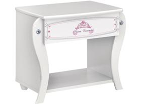 Mesa de Cabeceira Infantil 1 Gaveta Pura Magia - Clean Princesa Encantada