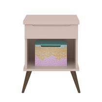 Mesa de Cabeceira Infantil com 1 Gaveta Melinda Rosê - Phoenix Mesa de Cabeceira Infantil com 1 Gaveta Melinda Rosê - Phoenix