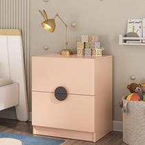 Mesa de Cabeceira Infantil com 2 Gavetas Joy Kids CabeCasa MadeiraMadeira Salmão Mesa de Cabeceira Infantil com 2 Gavetas Joy Kids CabeCasa MadeiraMadeira Salmão