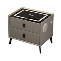Mesa de Cabeceira Inteligente 2 Gavetas com LED e Bluetooth