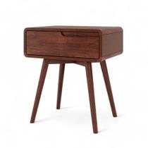Mesa de Cabeceira Itamogi Esquerda 1 Gaveta Cor Castanho 57cm - 76698