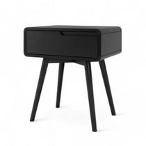 Mesa de Cabeceira Itamogi Esquerda 1 Gaveta Cor Preto 57cm - 76701