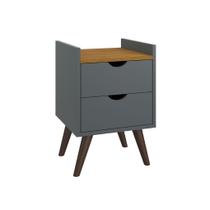 Mesa de Cabeceira Juma 2 Gav Estilo Retrô