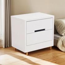 Mesa De Cabeceira Kappesberg Branco 48x54x38 Cm Mesa De Cabeceira Kappesberg Branco 48x54x38 Cm