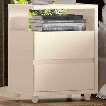 Mesa de Cabeceira Lacy 2 Gavetas Flex Off White - Henn