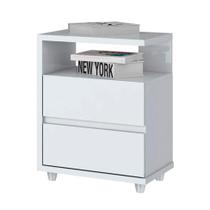 Mesa de Cabeceira Lacy 2 GV Branca Mesa de Cabeceira Lacy 2 GV Branca