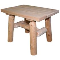 Mesa de cabeceira Lakeland Mills Cedar Log Natural