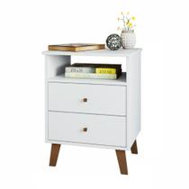 Mesa De Cabeceira Liz Com Nicho E 02 Gavetas Móveis Paraná