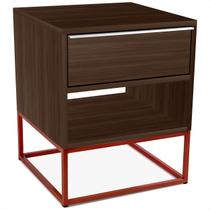 Mesa de Cabeceira Lonova Quarto Design Industrial Aço e MDF com Gaveta Cobre Villandry Mesa de Cabeceira Lonova Quarto Design Industrial Aço e MDF com Gaveta Cobre Villandry