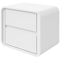 Mesa de Cabeceira Loop Lopas 55cm 2 Gavetas Branco Mesa de Cabeceira Loop Lopas 55cm 2 Gavetas Branco