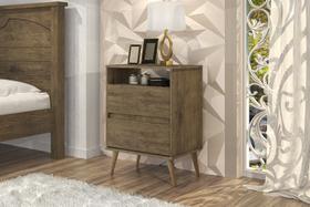 Mesa de Cabeceira Lotus 2 Gavetas- Jequitiba J&A Moveis Mesa de Cabeceira Lotus 2 Gavetas- Jequitiba J&A Moveis