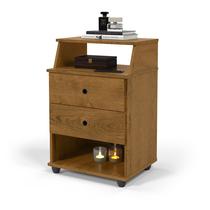 Mesa de Cabeceira Luxo Com 2 Gavetas
