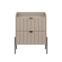 mesa de cabeceira madeira mdf estilo industrial moriah 45cm