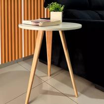 Mesa de Cabeceira Mesa de Apoio Lateral Canto Pé Palito 68cm